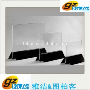 Clear Acrylic Brochure Display Holder,Poster Display Holder,Price Display Holder Menu Display Holder for Shop/Supermarket
