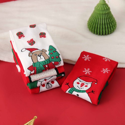 Жаночыя калядныя шкарпэткі сярэдняга крыніча