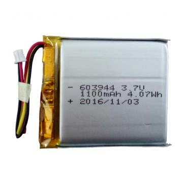 3.7V 1100mAh 603944 Li-Polymer Battery Li Ion Polymer