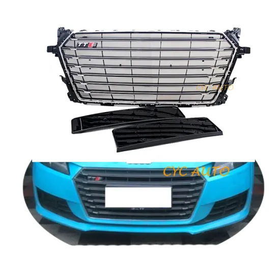 Silver Front Grille for Audi TT MK3 TTS 2015-2017 Body Kit