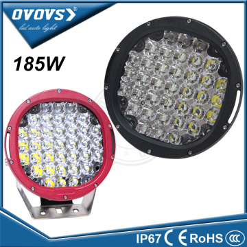 ovovs 9" round led work light bulbs 185w high lumens driving light 12v 24v for off road trucks