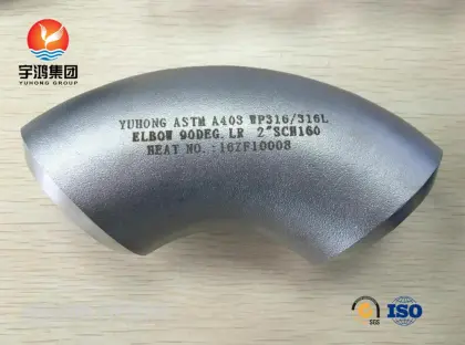 JIS B 2312 SUS316L Elbow Butt Weld Fitting