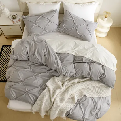 Best Selling Pintuck 3pcs Queen Comforter Set - Online Queen Bedding Sets