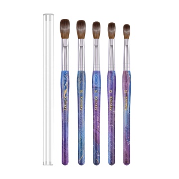 Kolinsky Acril Blue Purple Dream Starry Sky Nail Brush