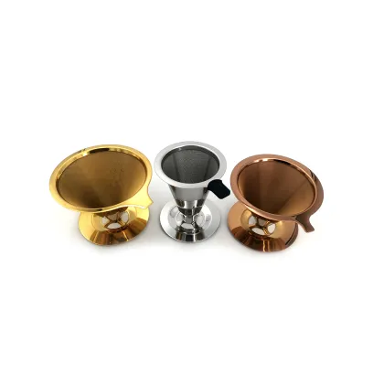 BEILANG Titanium Coated Stainless Steel Pour Over Coffee Dripper