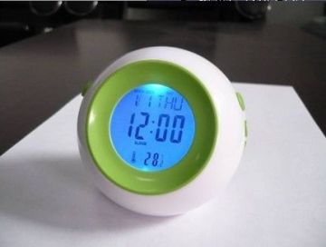 Digital Multi-coloured Electronic Digital Desk Calendar Clock With Led Light Flashing