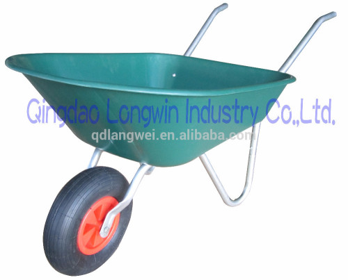 Mail order plastic wheelbarrow with plastic tray