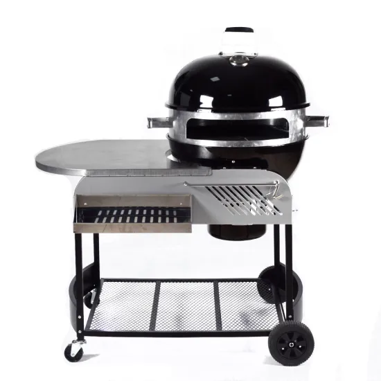 Trolley Charcoal Grill Equipment Kettle Shaped Pizza Oven Wood Fired Outdoor