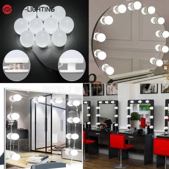 5V LED Wall Bulbs Make Up Light Mirror Lamp Dimmable LED Kit Touch Switch Cosmetic Dressing Table Lights Set
