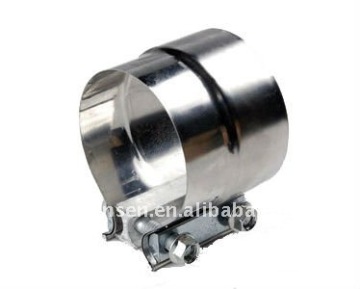 Stainless steel band clamp w / step 3 " x 3 " exhaust