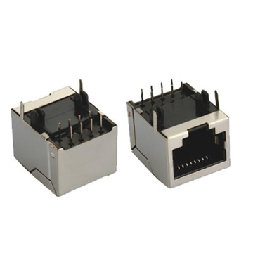 RJ45 ጃክ ጋሻ 1x1P የፊት 3.05