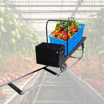 Electric Harvest Trolley Cart for Greenhouse Pepper Farming