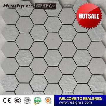 Foshan manufactory Variety new designs hexagon floor mosaic tiles