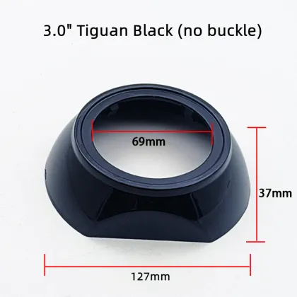 DIY Car-Styling Headlights Lens Shroud for Hella 3 5 Q5 Projector - Black with Angel Eyes Holes