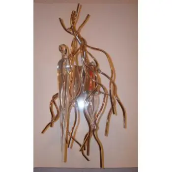 1-Lights Plated Iron Glass Wall Lamp