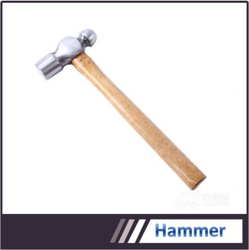 Tangshan hand tools ball peen hammer with wood & fiberglass handles