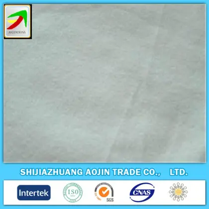 purcotton tricot brushed double white terry fabric