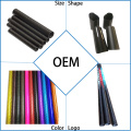 Custom glossy UD thread real carbon fiber tube