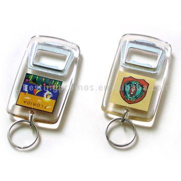 Acrylic Keychain with Bottle Openner