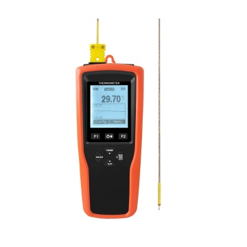 ROKTOOLS High Accuracy Thermocouple Thermometer - K, T, and J Types, -200~1370°C Multi-point Calibration