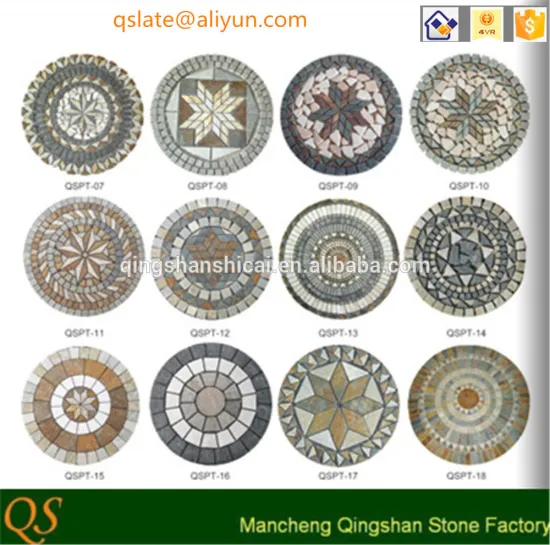 flower pattern flooring tile round mosaic medallion floor patterns