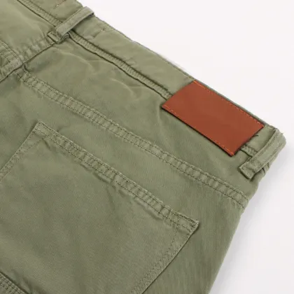 Five-pocket Design Cotton Chinos Pants