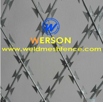 werson hot dipped galvanized welding concertina wire
