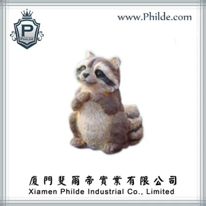 Cute Little Raccoon Resin Animal Statue