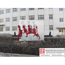 High quality Plaza Stainless Steel Sculpture