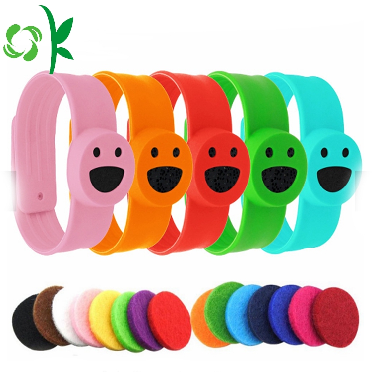 Smile Cartoon Slap Silicone Mosquito-repellent Bracelets