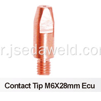 M6*28*1.2mm نصائح الاتصال e-cu