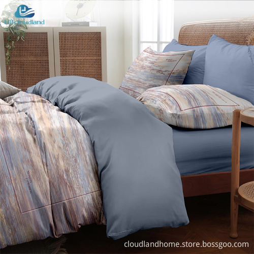 Cloudland Monet's City Printed 100% Cotton Duvet Cover Set Queen Size 3 Pieces