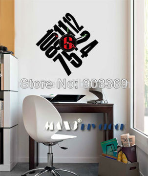 2016 Newest High Quality Material Direct Factory Price Good Adhesive Wall Sticker Clock