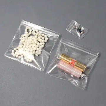 Custom Logo Earring and Necklace Packaging: Clear PVC Zipper Bags & Ziplock Jumbo Bags for Jewelry and Cosmetics