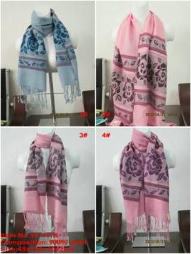 Popular hot-sale fashion pattern Jacqurd Scarf