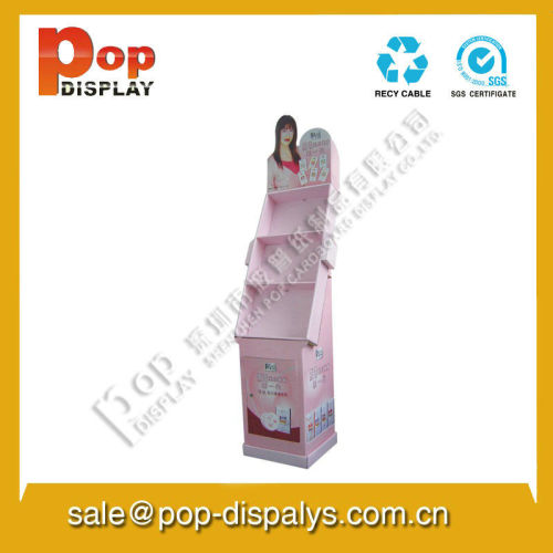 Makeup Cardboard Display Stands For Cosmetic With Oil Printing