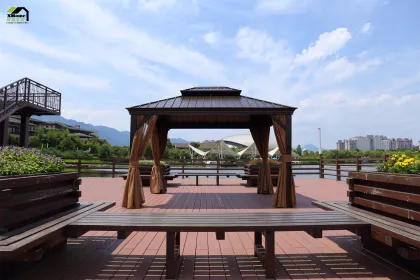 Outdoor Gazebo and Event Tents: Luxury European Style Awnings, Metal Sheds, and Courtyard Pavilion Options for Rainproof Shelter and Elegant Gatherings