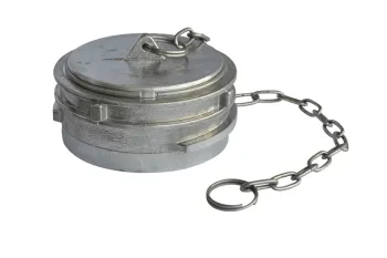 Aluminum Symmetricque Guillemin Coupling Blank Cap with Lock Ring and C/W Chain