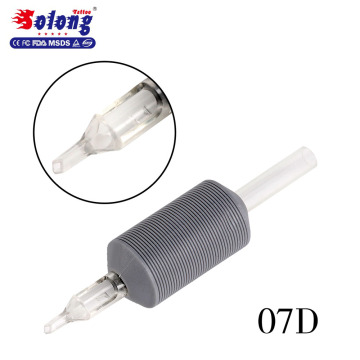 Solong Tattoo G503C-7DT 25mm Tattoo Grip with Clear Tip Sterilized Disposable Tattoo Grip