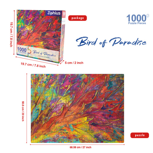 Ziphhius puzzle puzzles adultes abstrait peinture 1000 pièces