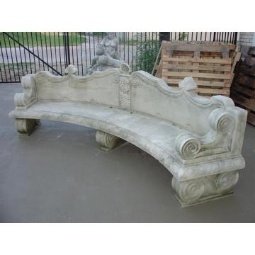 Carved Stone Garden Benches