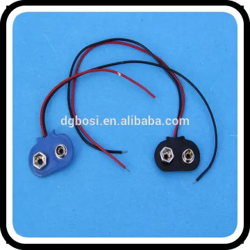 Battery spring contacts and wiring harness