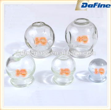 Wholesale empty clear 1-5 cupping glass bottles and jars for health
