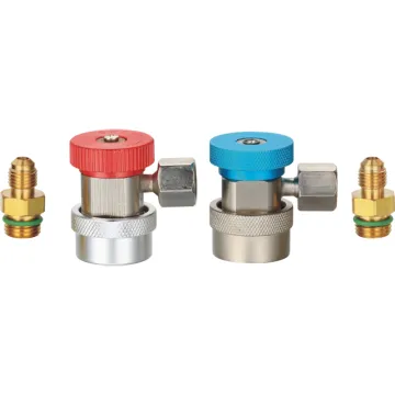 1/4 Inch Quick Couplers for Refrigeration: Adjustable Quick Connector for Air Conditioners Using R1234yf Refrigerant