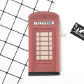 Pu Coin Purse Telephone booth style simple coin purse Supplier