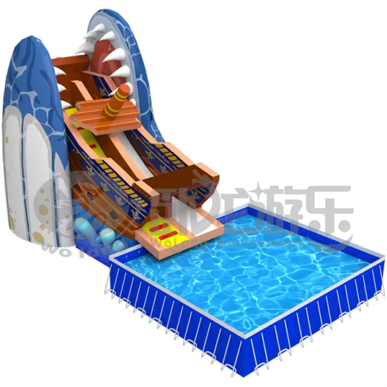 High Quality heavy duty inflatable water parks blue inflatable water slides water play equipment inflatable for adults