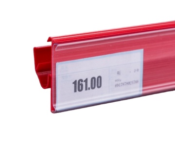 Plastic Price Tag Holder for Supermarket Double Wire Shelf