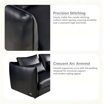 Iconic Leather Sofa with Timeless Design