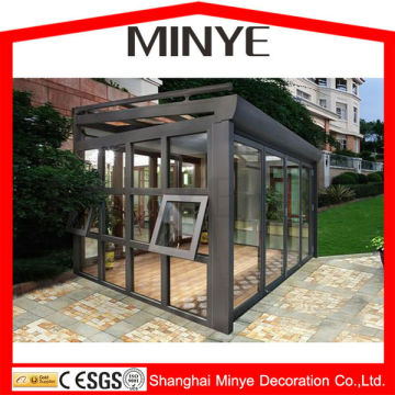 commercial glass houses lowes sunrooms/best seller sunrooms with laminated glass /aluminium sunrooms