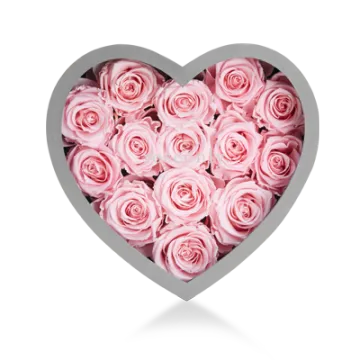 Custom Valentine Flower Gift Heart Box with Window